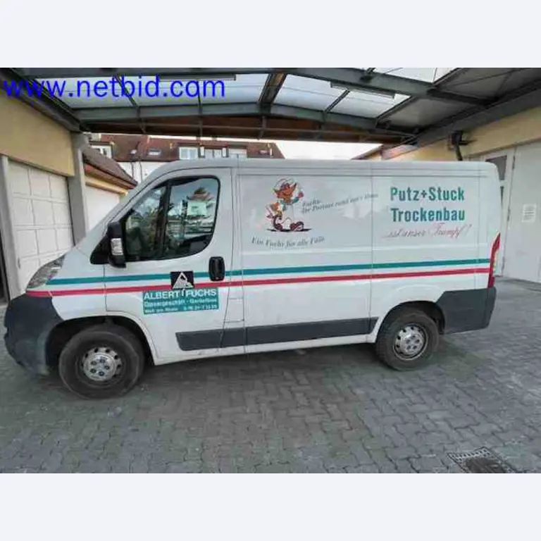 Trucks with loading crane, vans, Dokas with tarpaulin and bows, station wagons, forklift trucks, skips, small equipment, tools-1