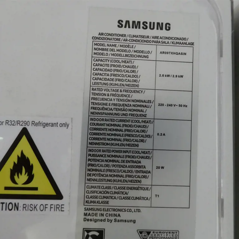 Wandklimagerät Samsung AR09TXHQASIN