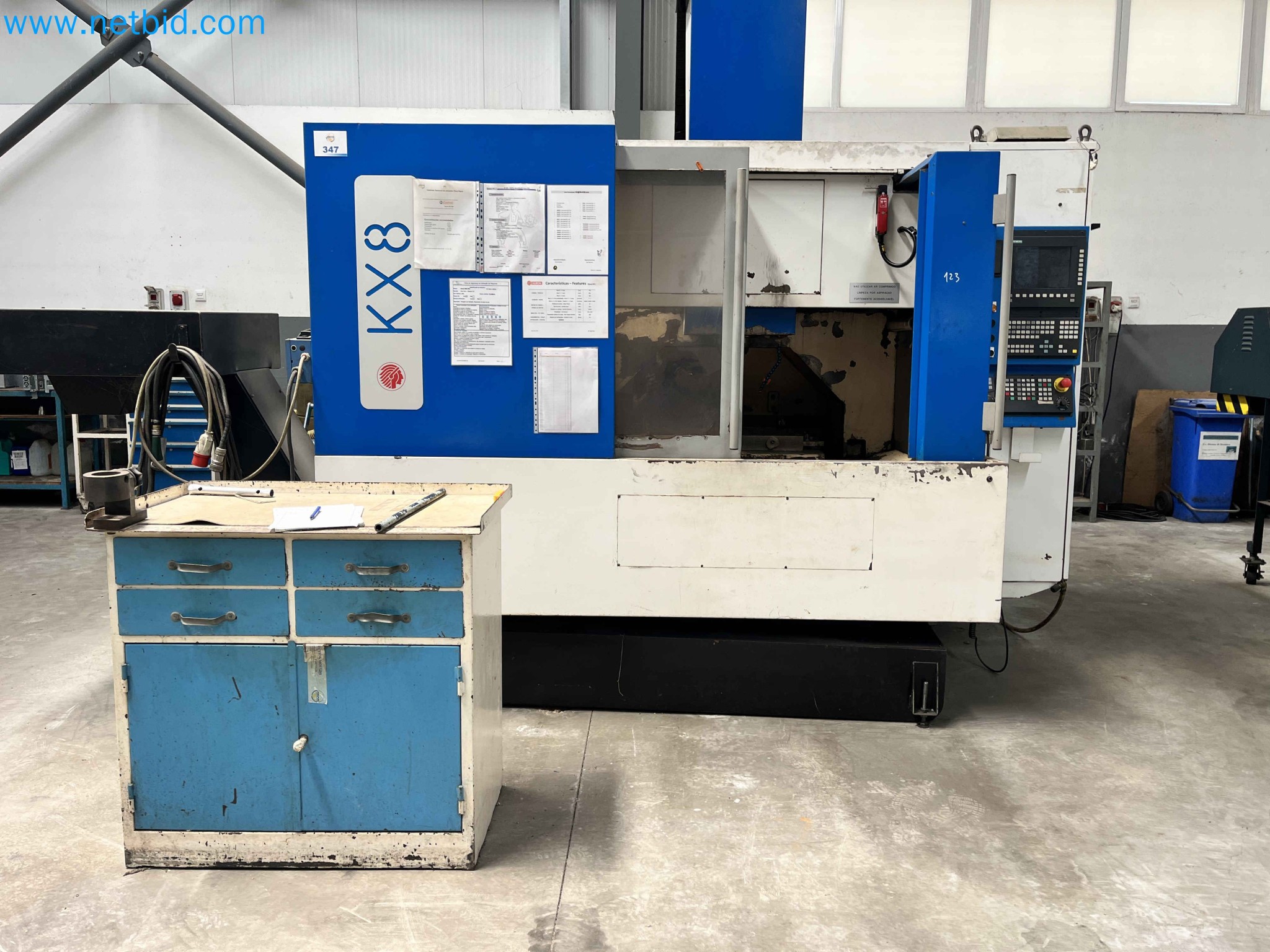 Aukce kovozpracujících stroju z nekolika uzavrených podniku v Portugalsku-1