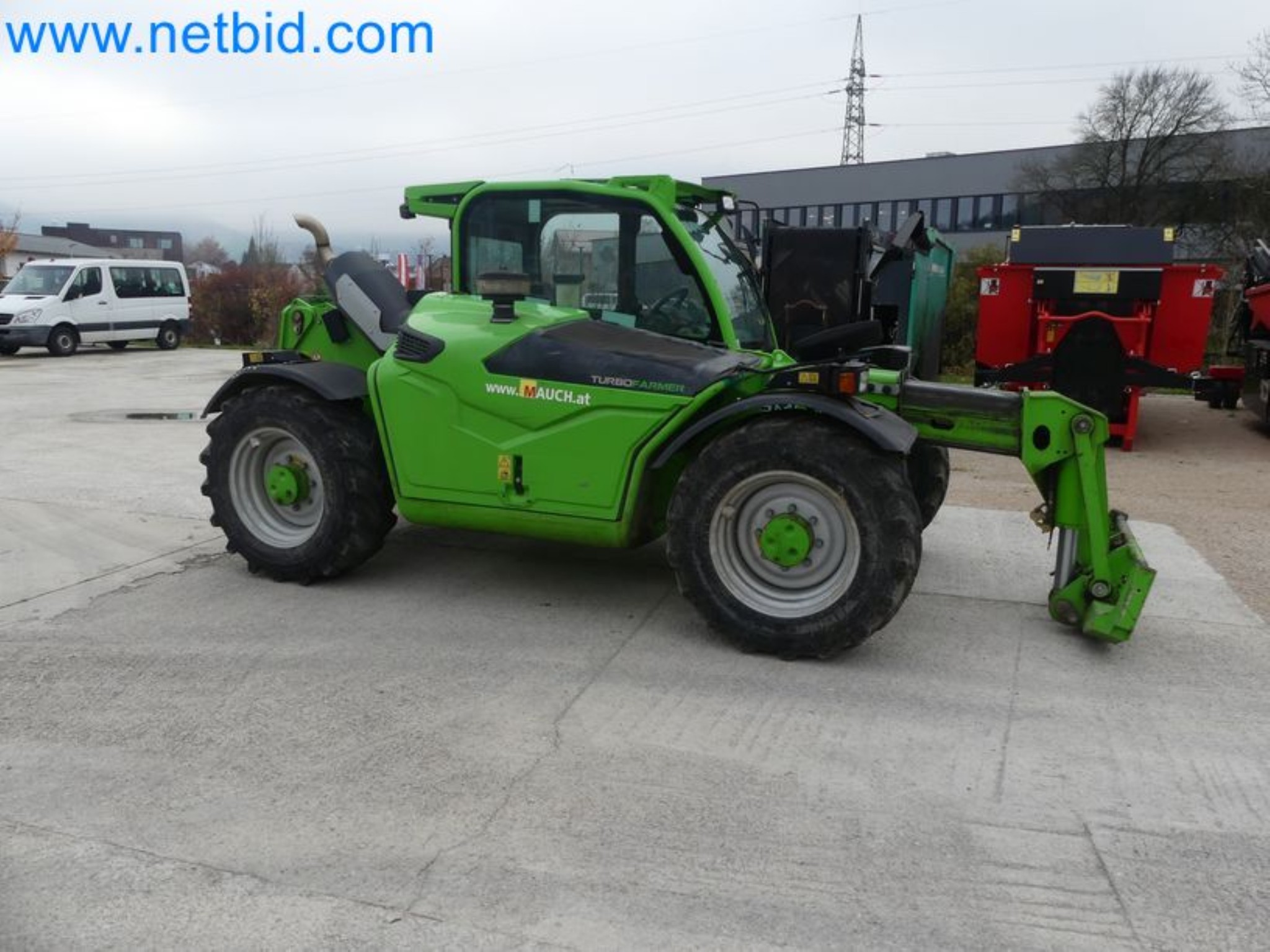 Compact telescopic handler MERLO TF35.7-115 and composting/separation system Compostdetective CD 3012-12