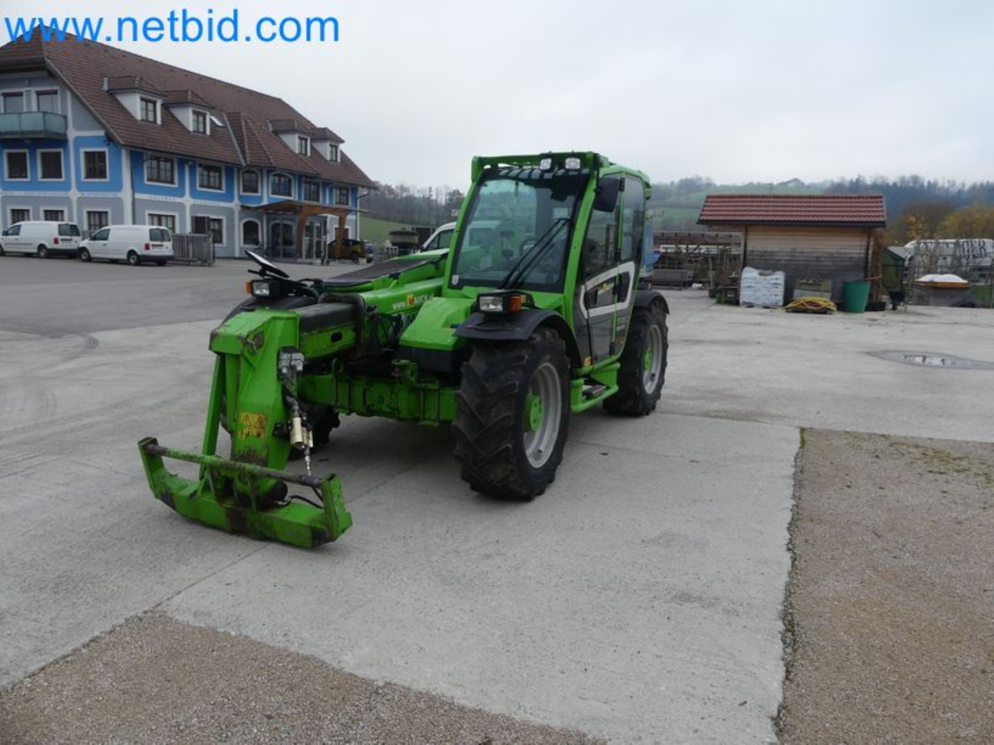 Compact telescopic handler MERLO TF35.7-115 and composting/separation system Compostdetective CD 3012-39