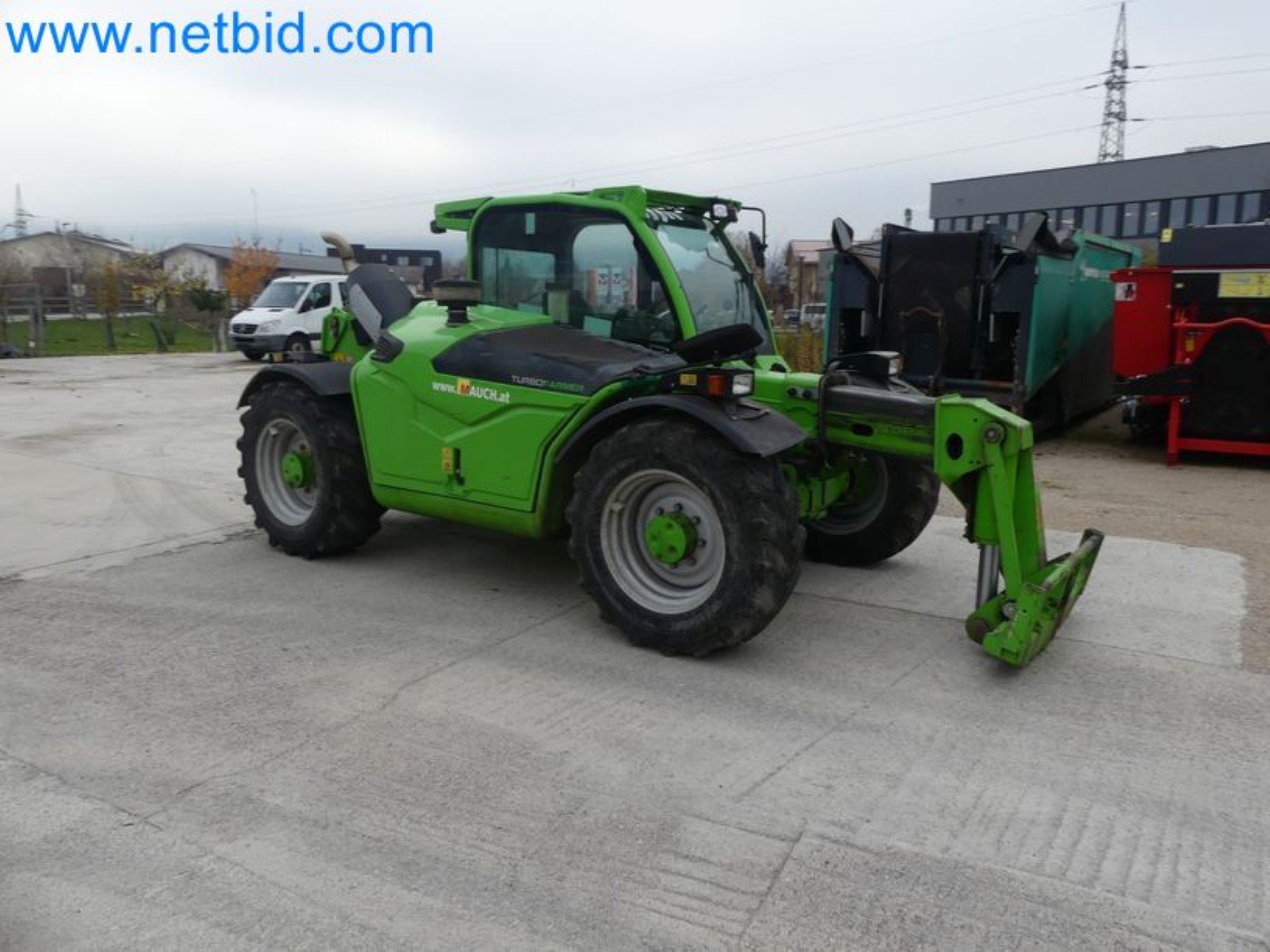 Compact telescopic handler MERLO TF35.7-115 and composting/separation system Compostdetective CD 3012-67