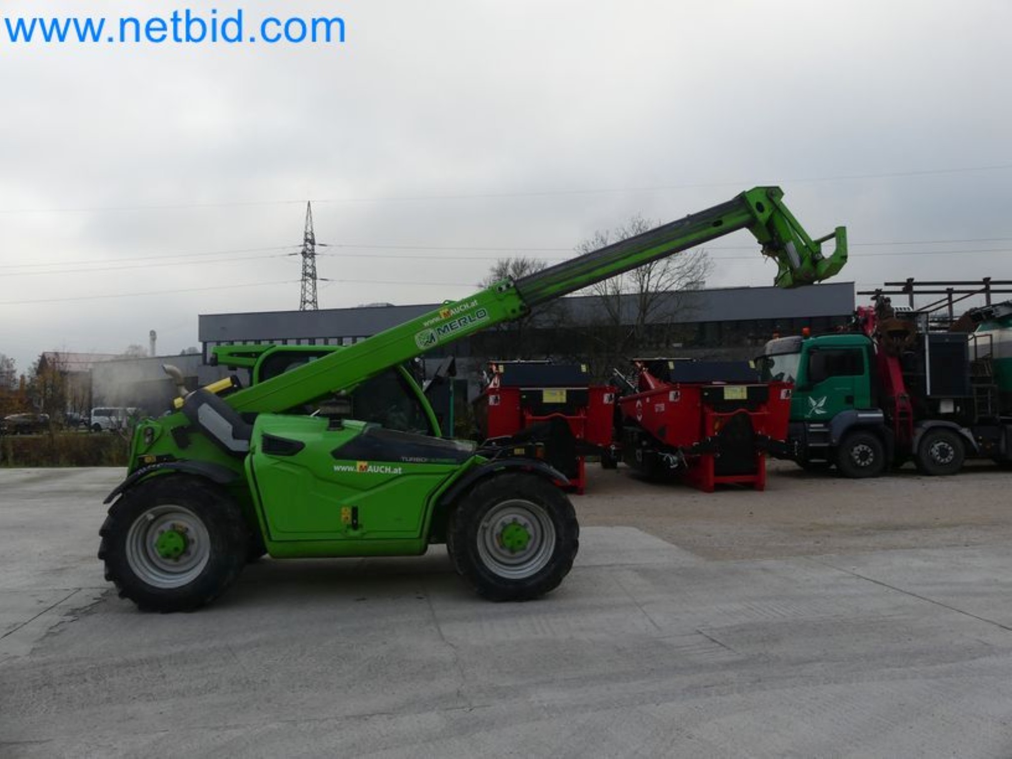 Compact telescopic handler MERLO TF35.7-115 and composting/separation system Compostdetective CD 3012-77