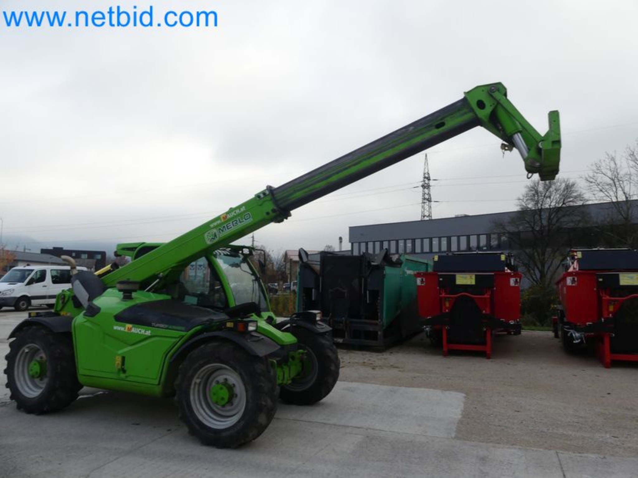 Compact telescopic handler MERLO TF35.7-115 and composting/separation system Compostdetective CD 3012-79