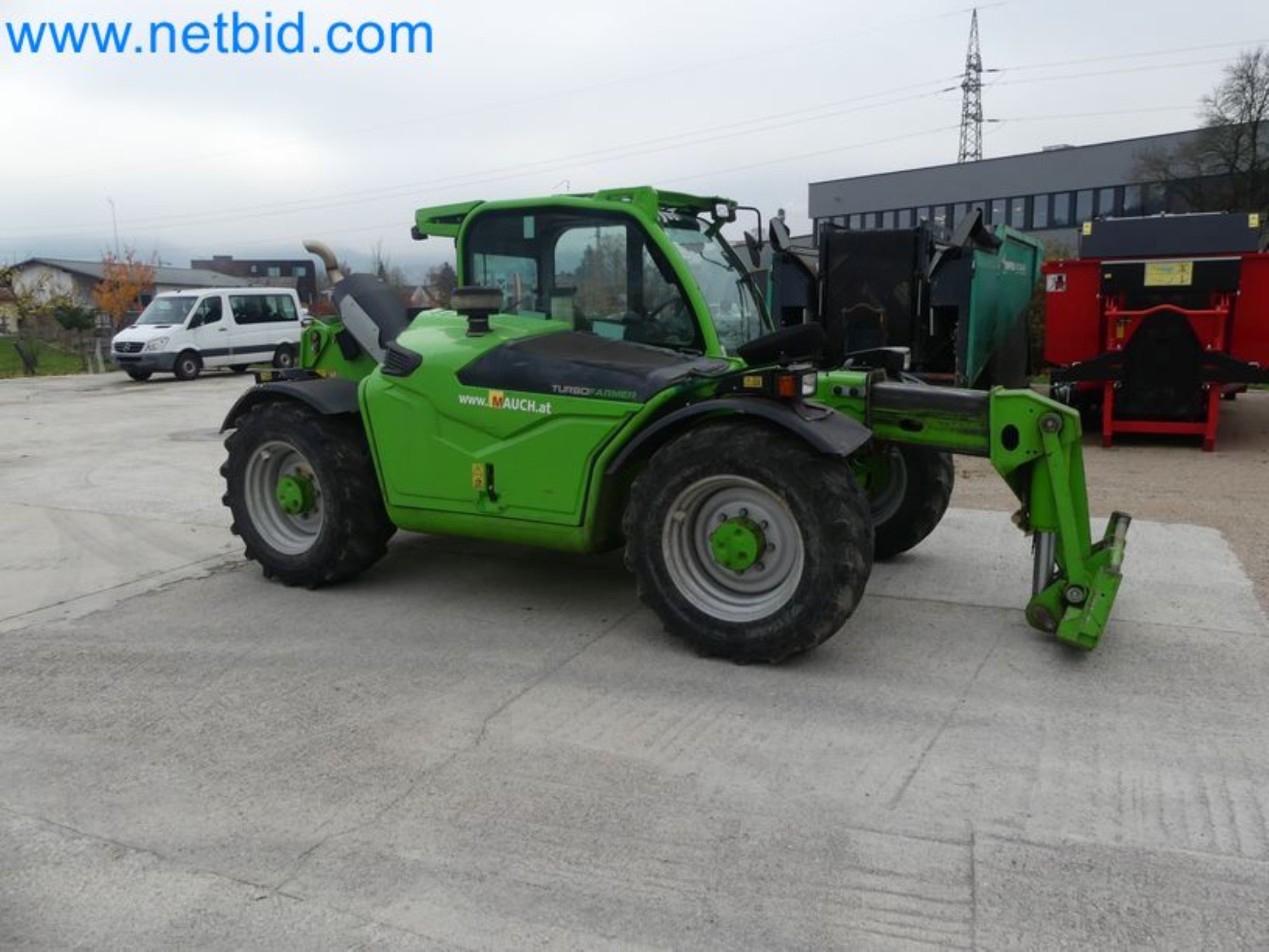 Compact telescopic handler MERLO TF35.7-115 and composting/separation system Compostdetective CD 3012-89