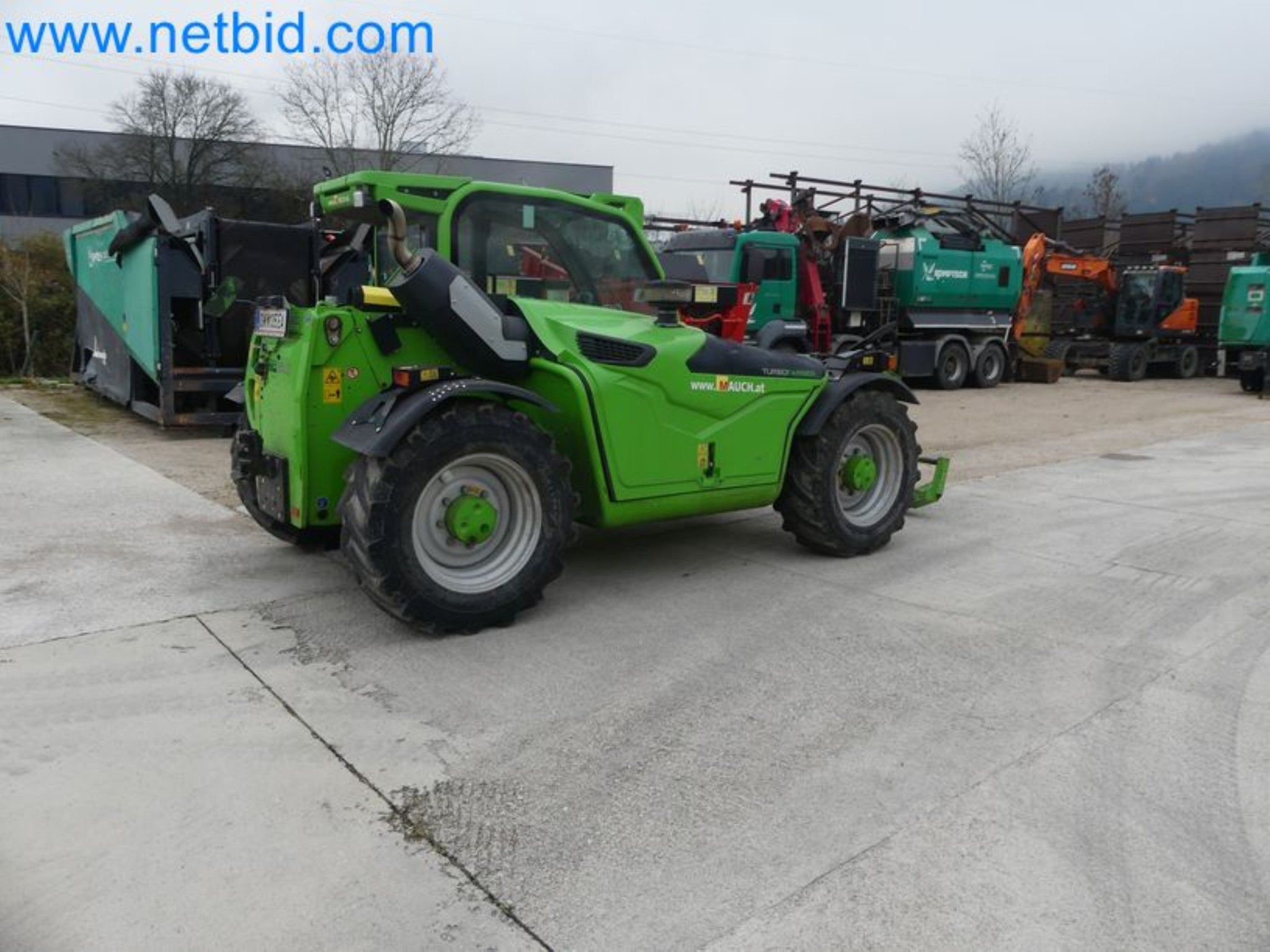 Compact telescopic handler MERLO TF35.7-115 and composting/separation system Compostdetective CD 3012-8