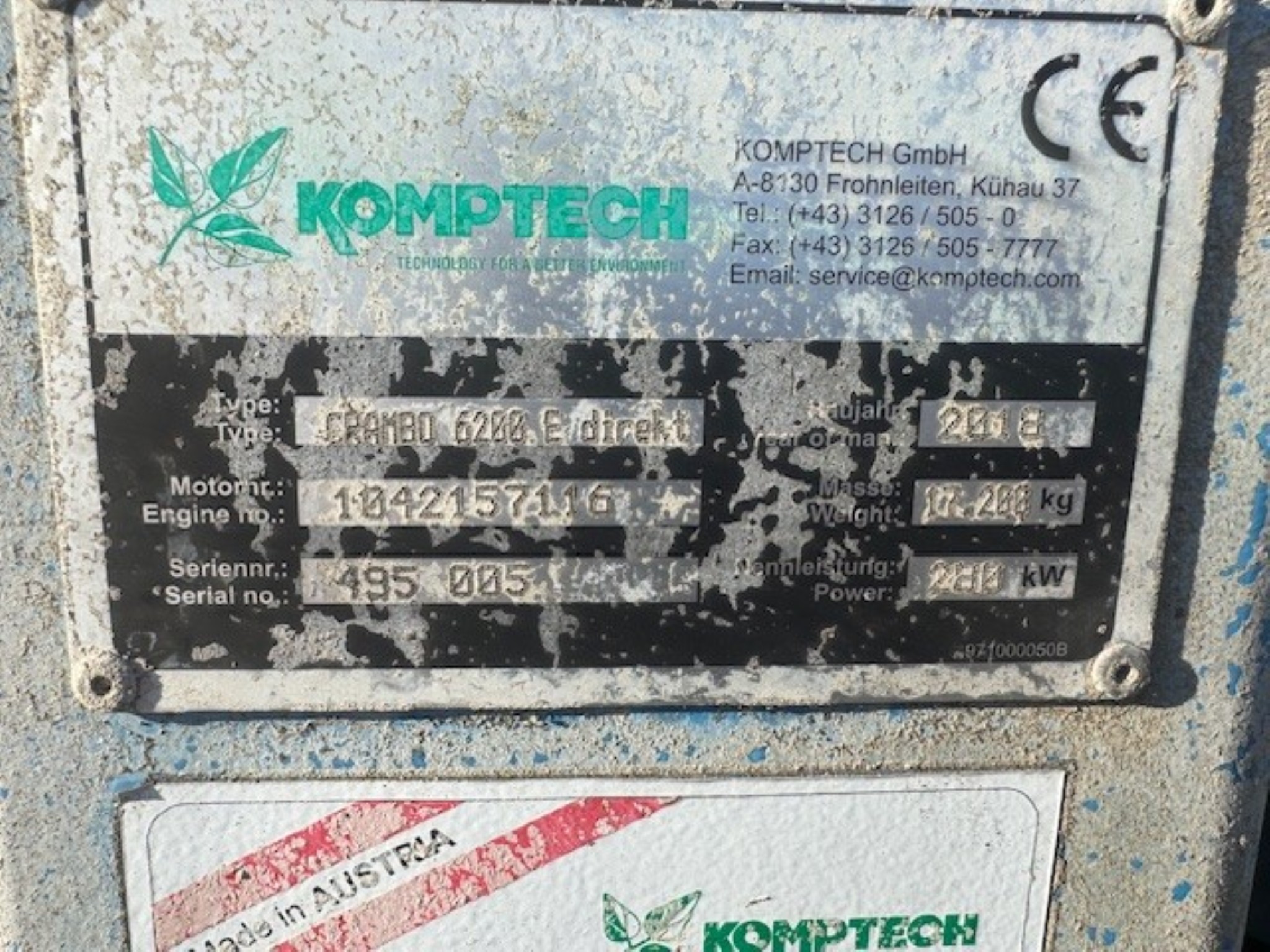 Trituradora de madera y residuos verdes KOMPTECH Crambo 6200 E direct-5