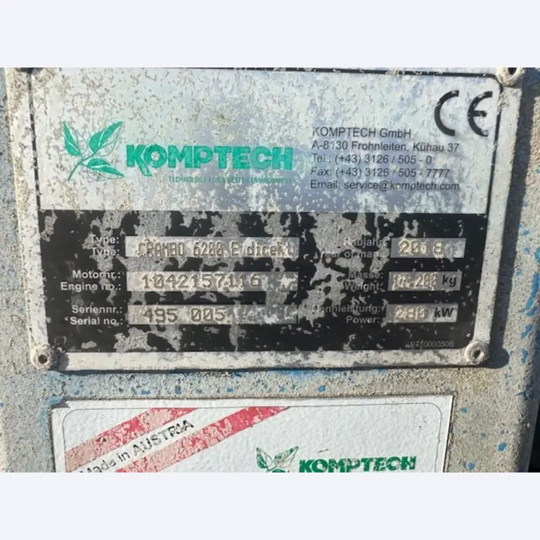 Trituradora de madera y residuos verdes KOMPTECH Crambo 6200 E direct-5