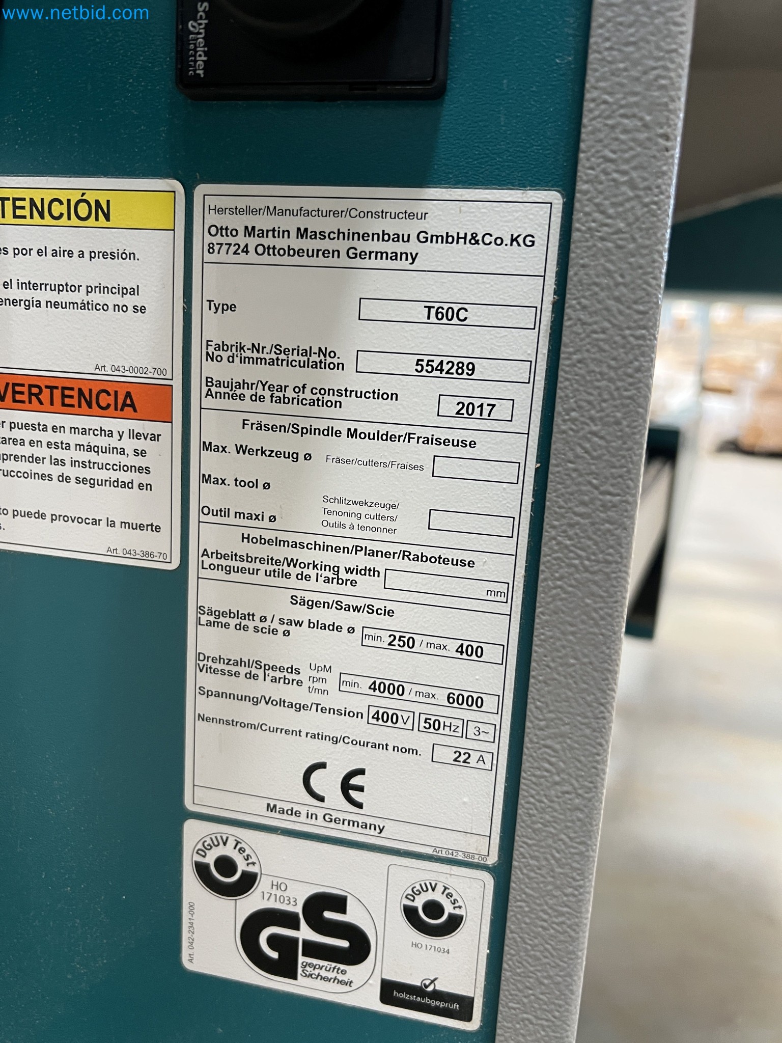 Insolvency liquidation – woodworking machinery for furniture manufacturing in Spain-12