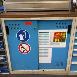 Hazardous materials cabinet
