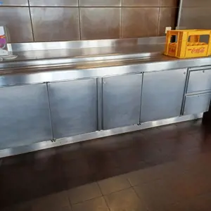 Stainless steel counter