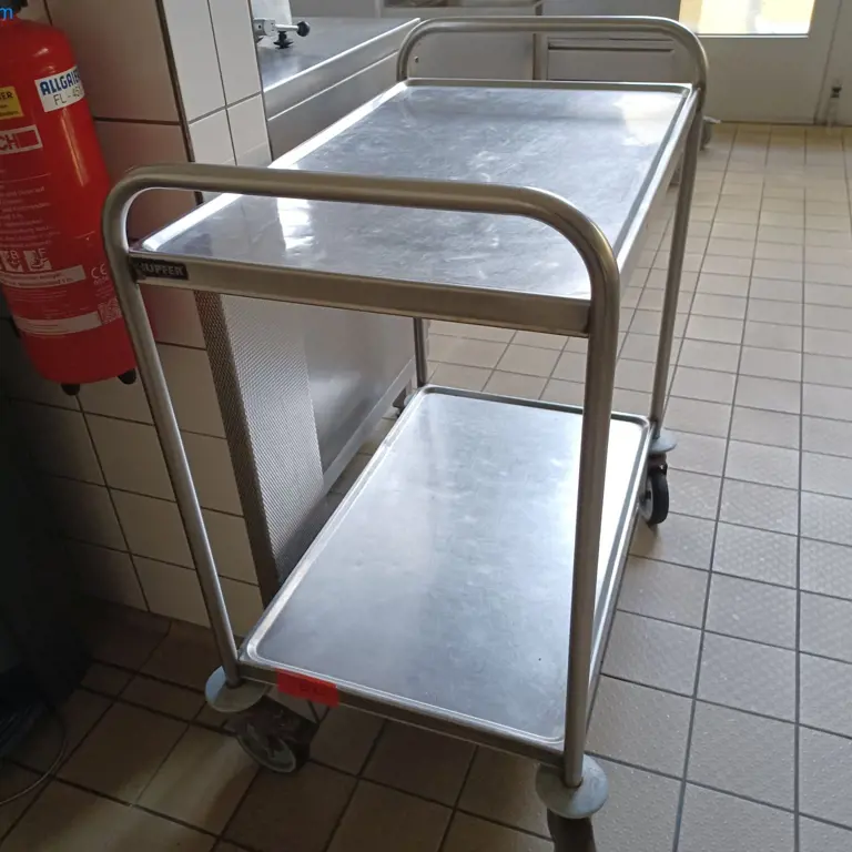 Stainless steel serving trolley Hupfer