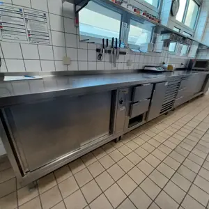 Stainless steel worktop