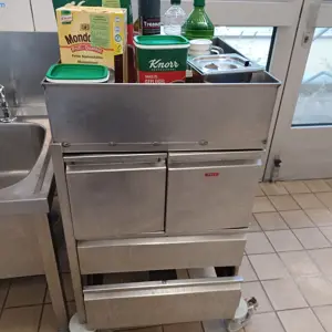 Stainless steel spice trolley