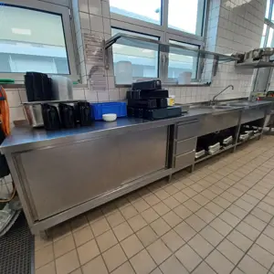 Stainless steel worktop