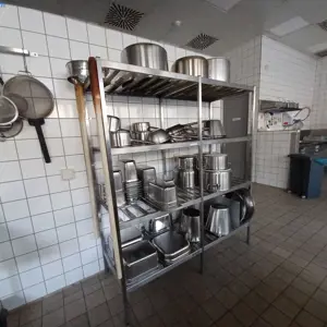 Stainless steel shelf Blanco