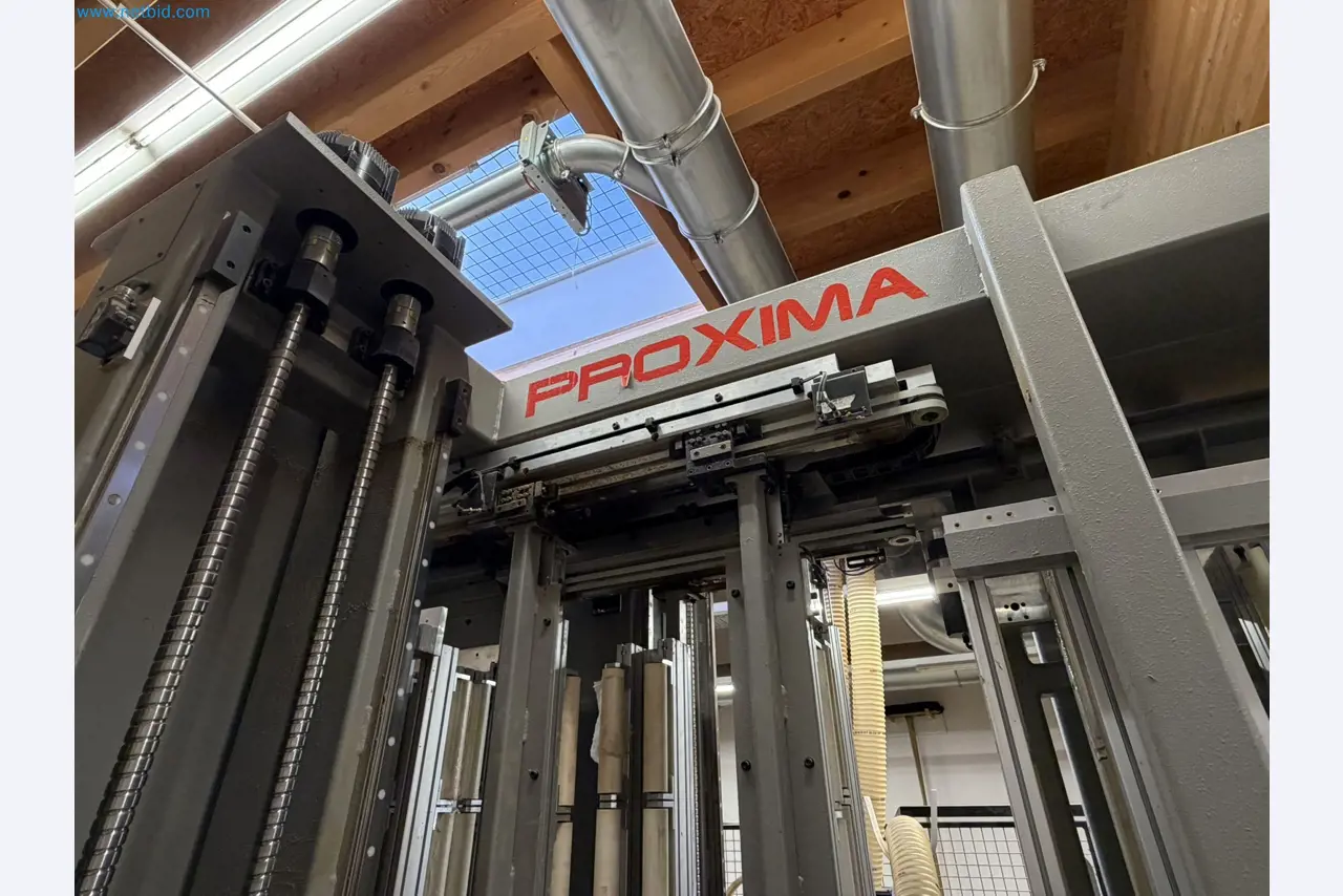 For sale due to insolvency. First-class longitudinal machining center with numerical control for modular furniture production with unloading robot-16