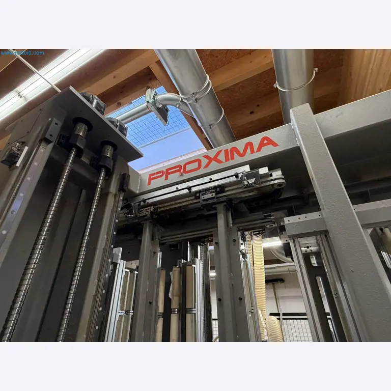 For sale due to insolvency. First-class longitudinal machining center with numerical control for modular furniture production with unloading robot-16