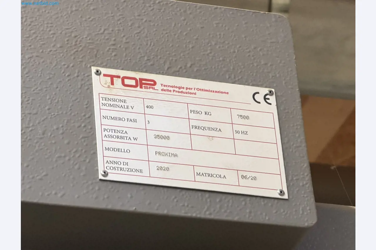 For sale due to insolvency. First-class longitudinal machining center with numerical control for modular furniture production with unloading robot-50