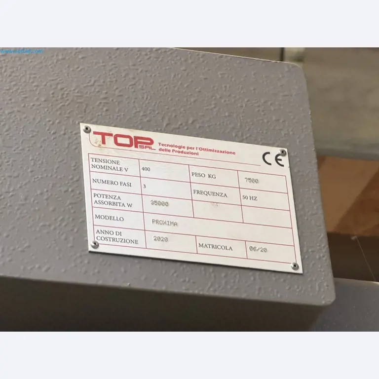 For sale due to insolvency. First-class longitudinal machining center with numerical control for modular furniture production with unloading robot-50