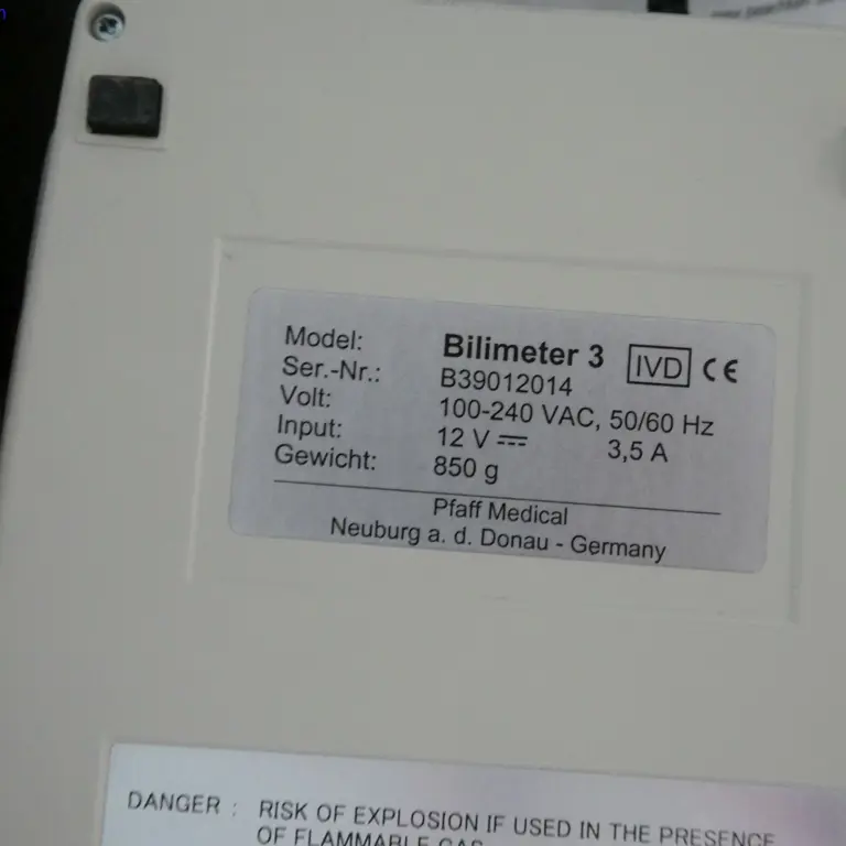 Laboratorium, fotometr Pfaff medical GmbH Bilimeter 3