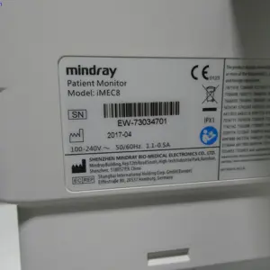 Nadzór patentowy, Monitor Kompakt Mindray Medical Germany GmbH iMEC 8