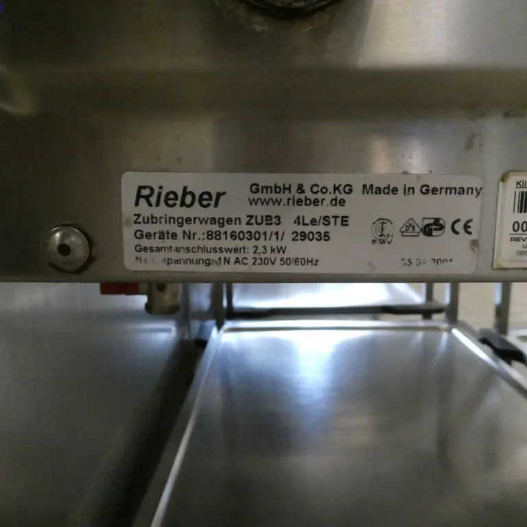 3 mobilne wózki transportowe Rieber ZUB3