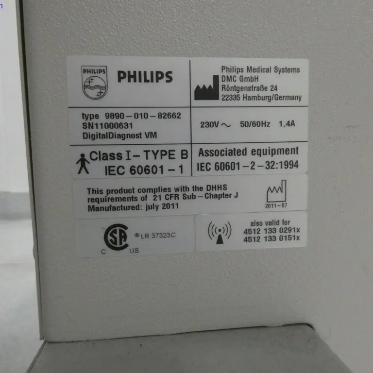 Aparat rentgenowski, stanowisko Bucky Philips Medizin Systeme GmbH Digital Diagnost VM