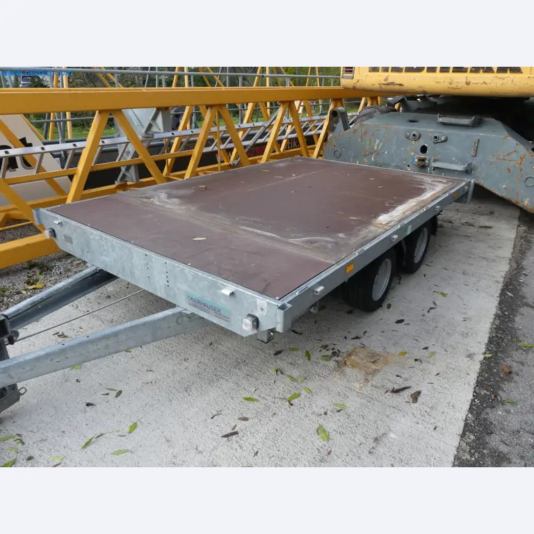 Passenger car tandem trailer Hapert SAPPHIRE TA/C39B/302 and passenger car plateau tandem trailer Eduard P4-15