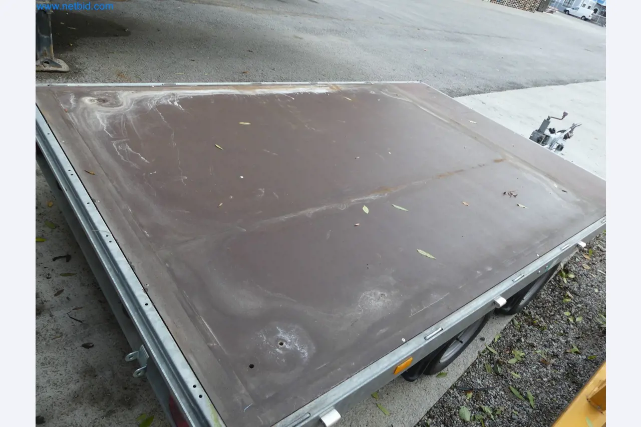 Passenger car tandem trailer Hapert SAPPHIRE TA/C39B/302 and passenger car plateau tandem trailer Eduard P4-3