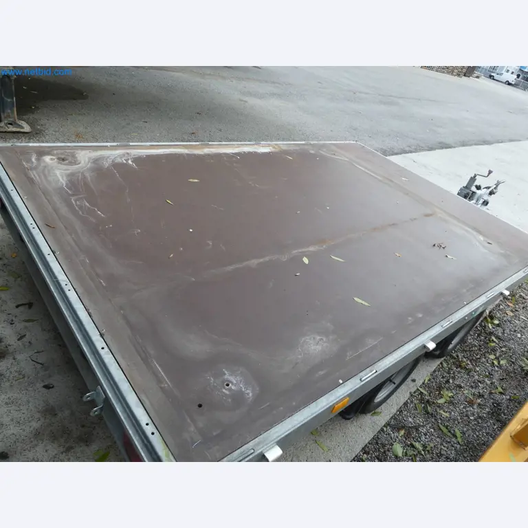 Passenger car tandem trailer Hapert SAPPHIRE TA/C39B/302 and passenger car plateau tandem trailer Eduard P4-3