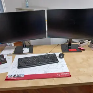 2 27" monitors Samsung F27T450FQR