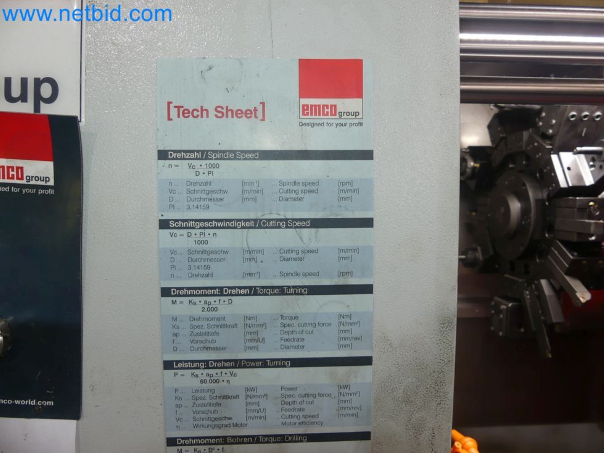 3-axis CNC lathe EMCO Turn E45-27