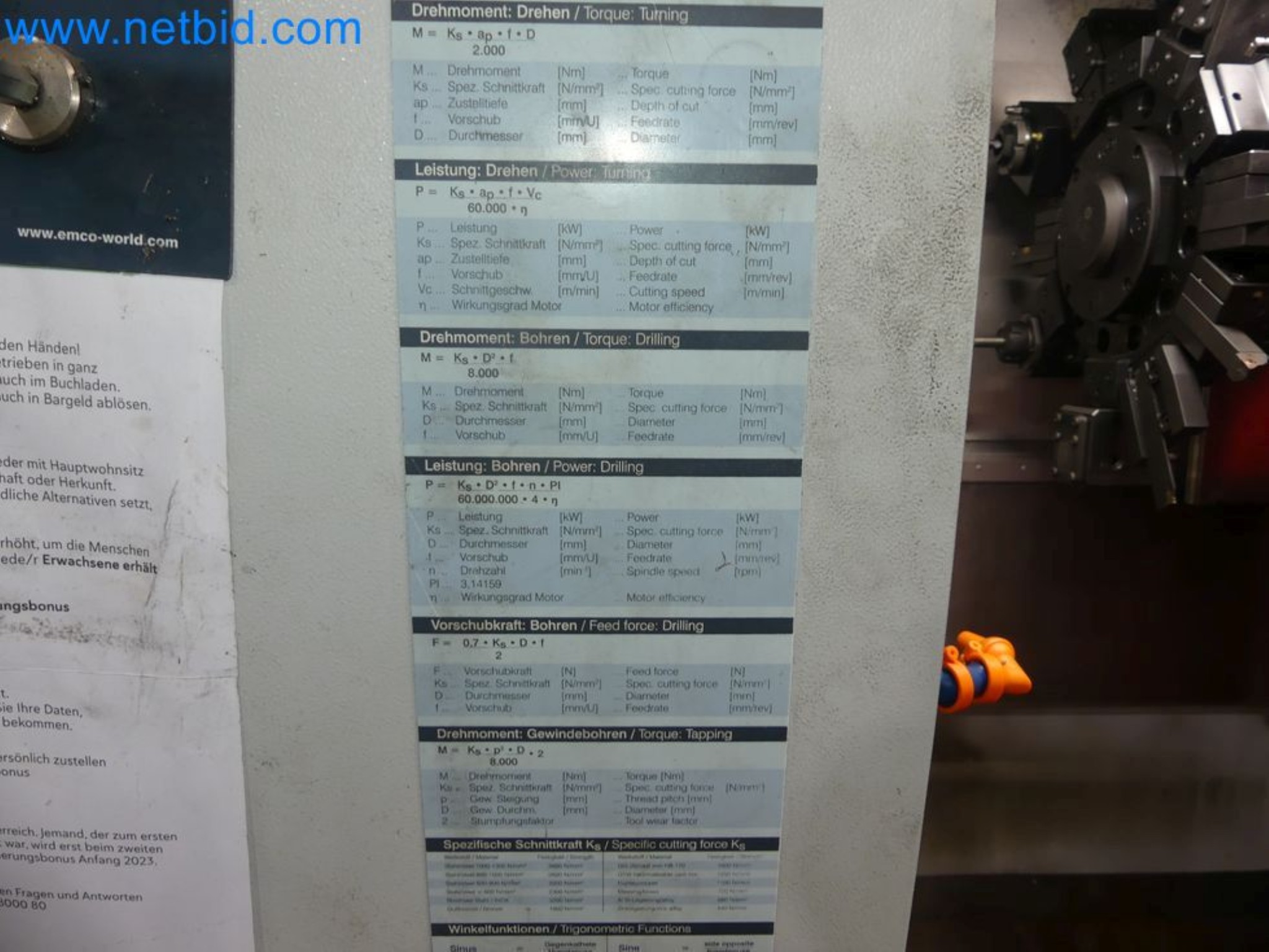 3-axis CNC lathe EMCO Turn E45-28