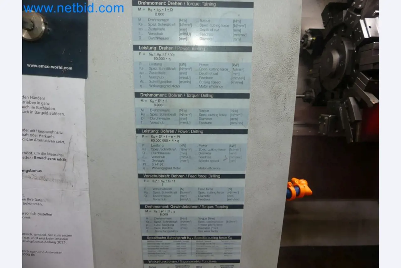 3-axis CNC lathe EMCO Turn E45-28