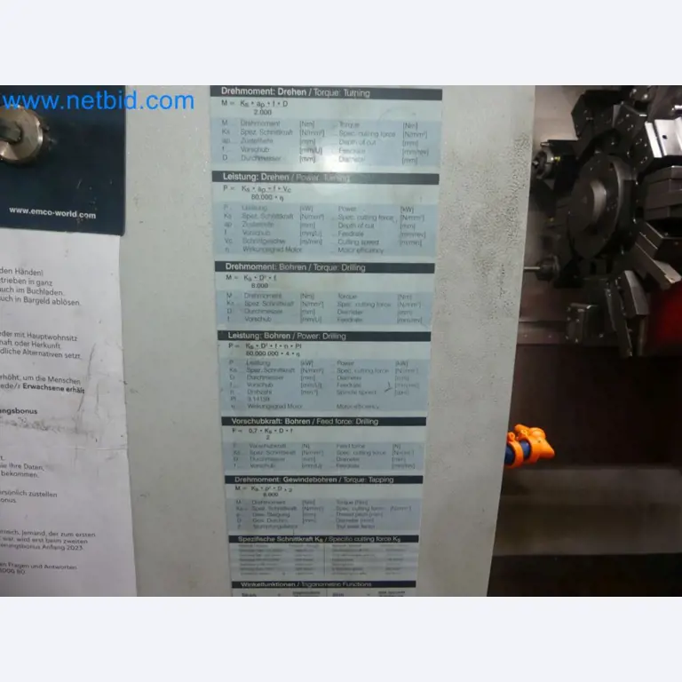 3-axis CNC lathe EMCO Turn E45-28