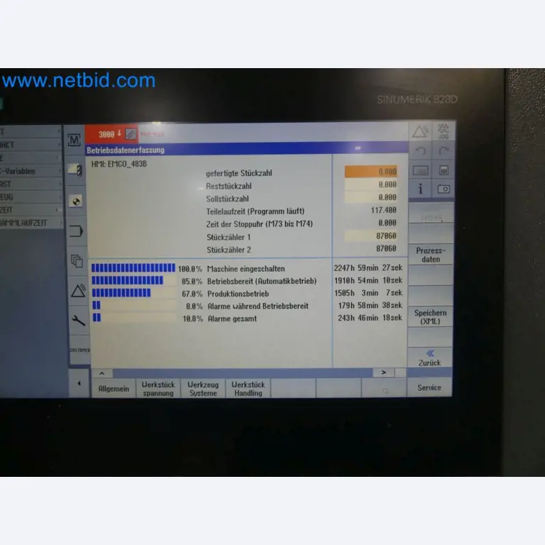 3-axis CNC lathe EMCO Turn E45-38