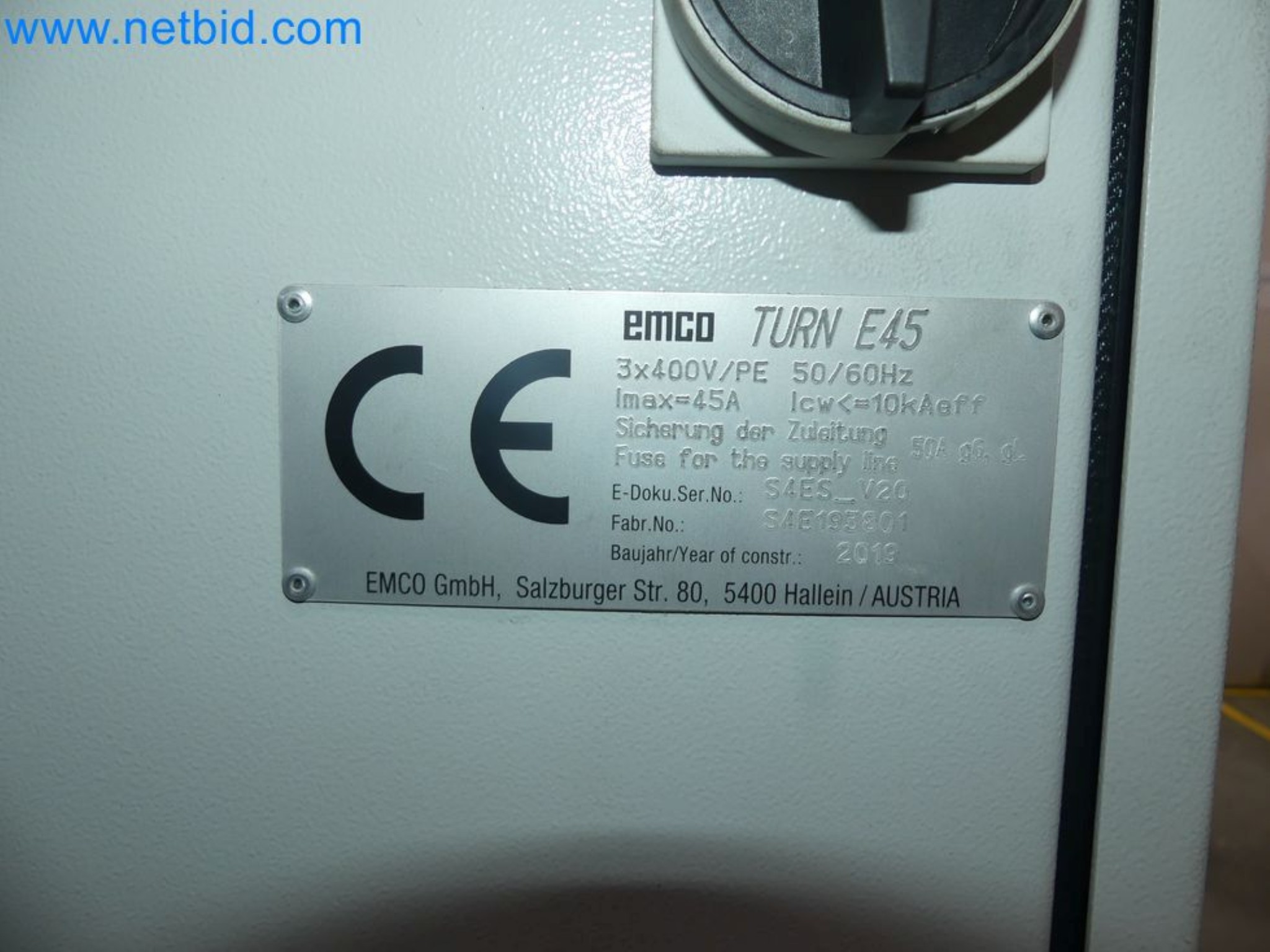 3-axis CNC lathe EMCO Turn E45-50