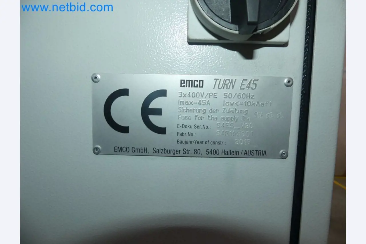 3-axis CNC lathe EMCO Turn E45-50