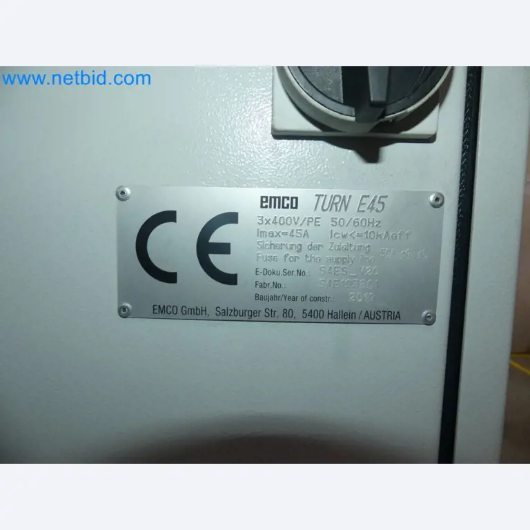 3-axis CNC lathe EMCO Turn E45-50