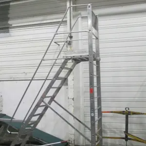 Mobile combination aluminum ladder