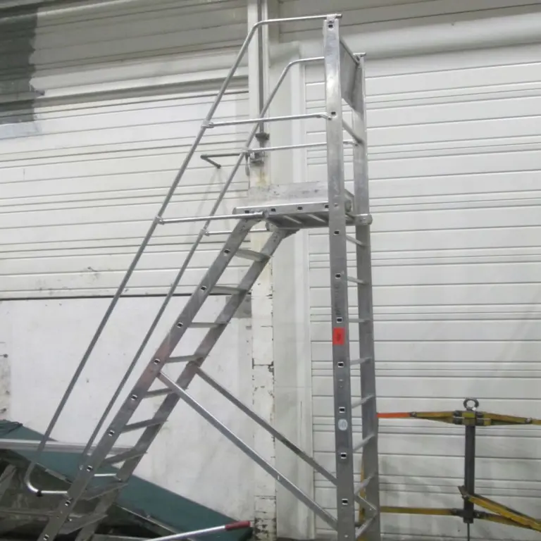 Mobile combination aluminum ladder