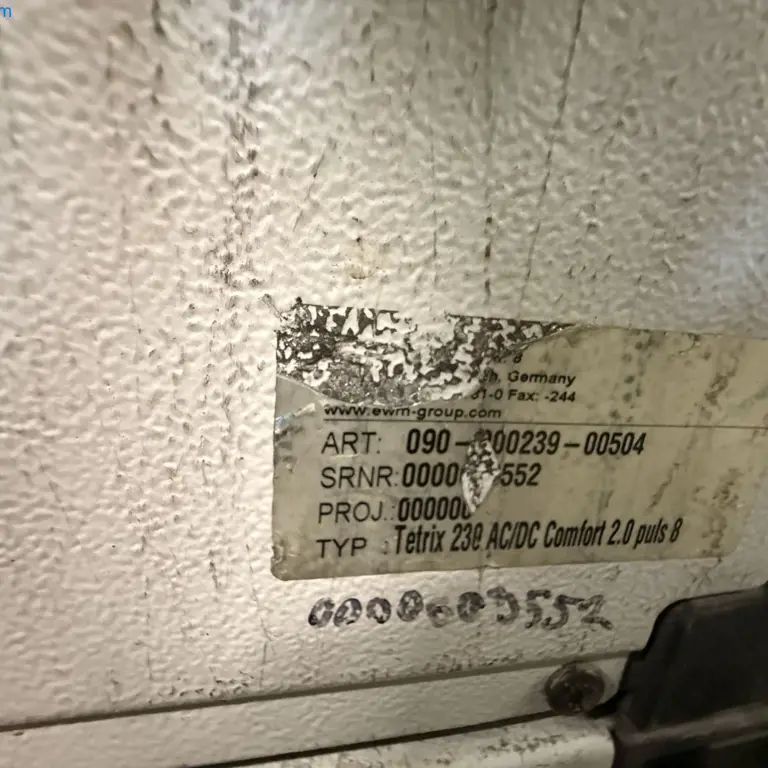 TIG welding machine EWM Tetrix 230 AC/DC Comfort 2.0 puls 8