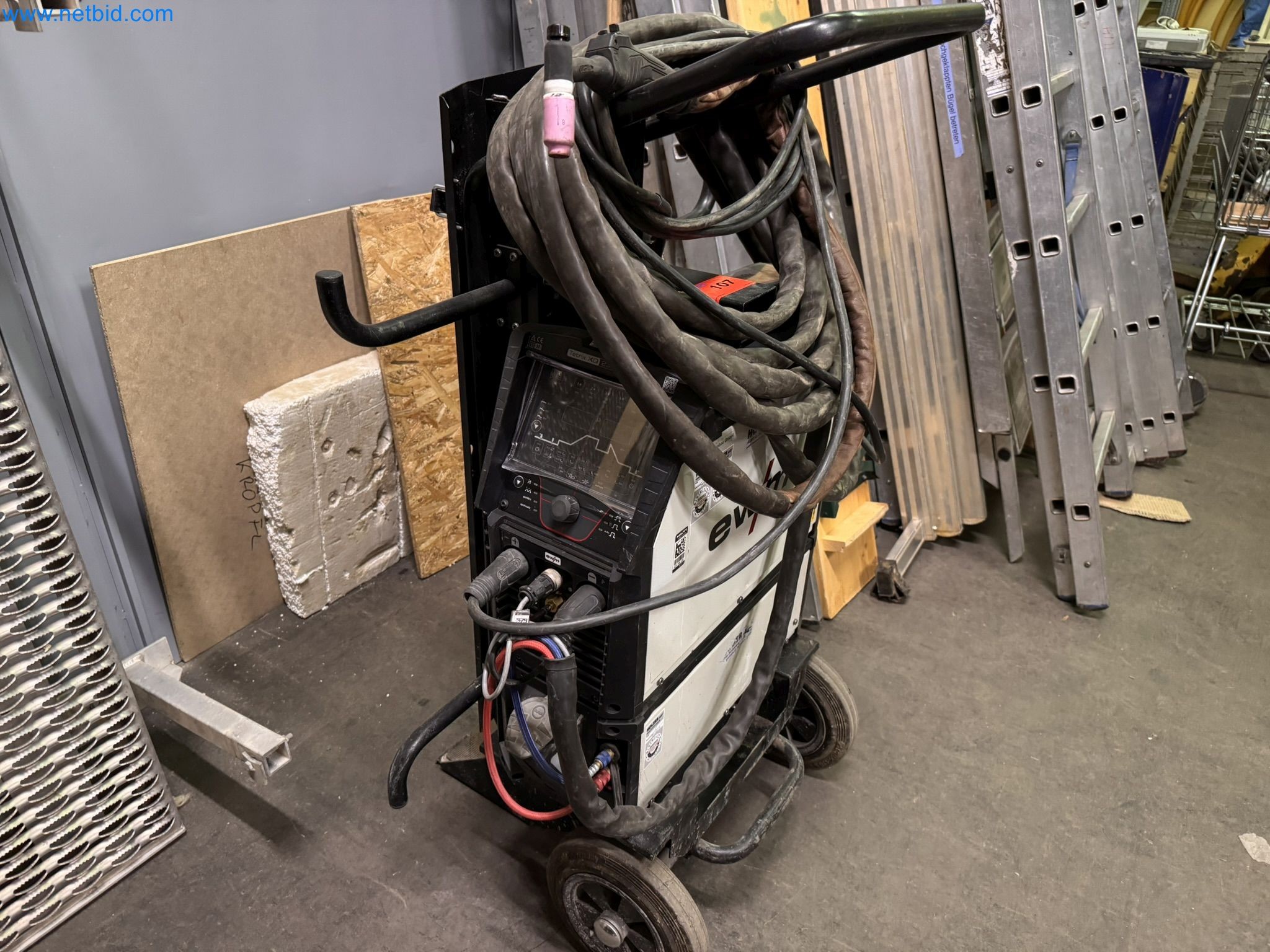 Equipment, material stocks and operating equipment of a plant construction company-1