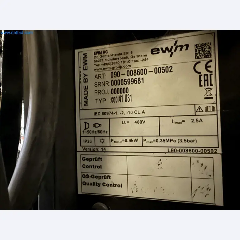 Equipment, material stocks and operating equipment of a plant construction company-1