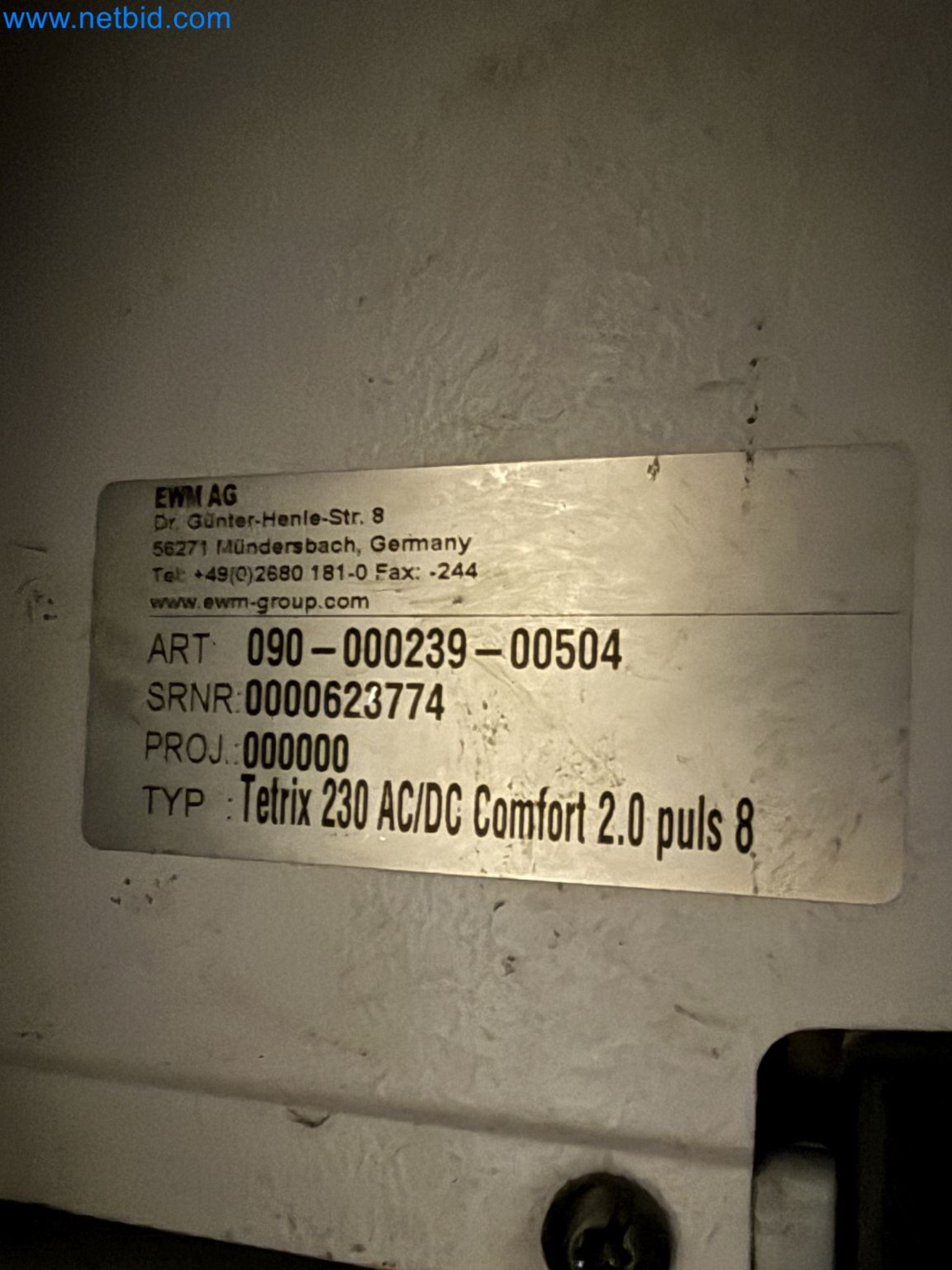 Equipment, material stocks and operating equipment of a plant construction company-1