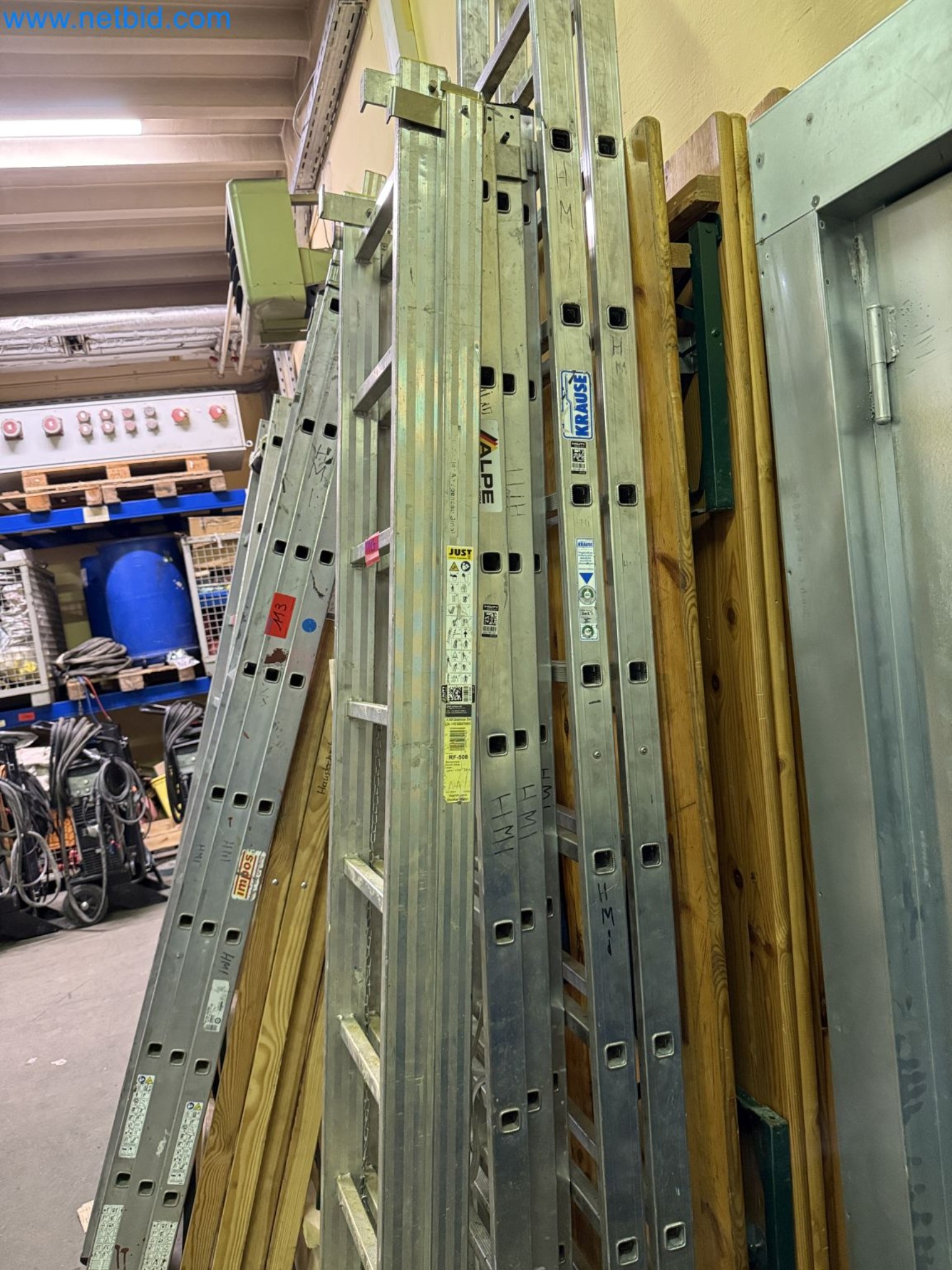 Equipment, material stocks and operating equipment of a plant construction company-1