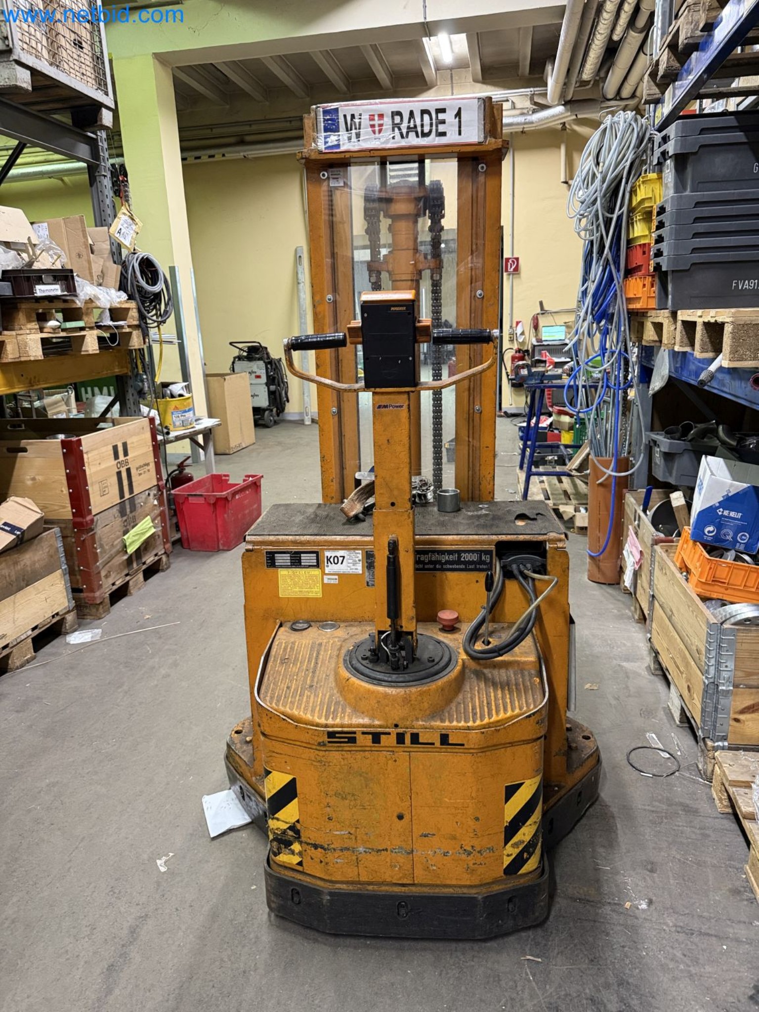 Equipment, material stocks and operating equipment of a plant construction company-1