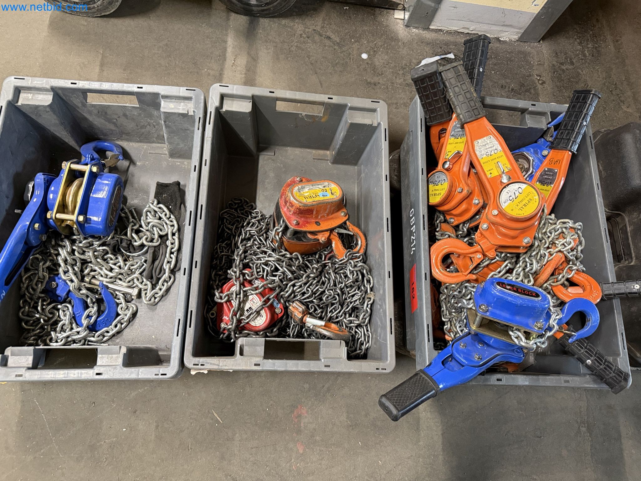 Equipment, material stocks and operating equipment of a plant construction company-1