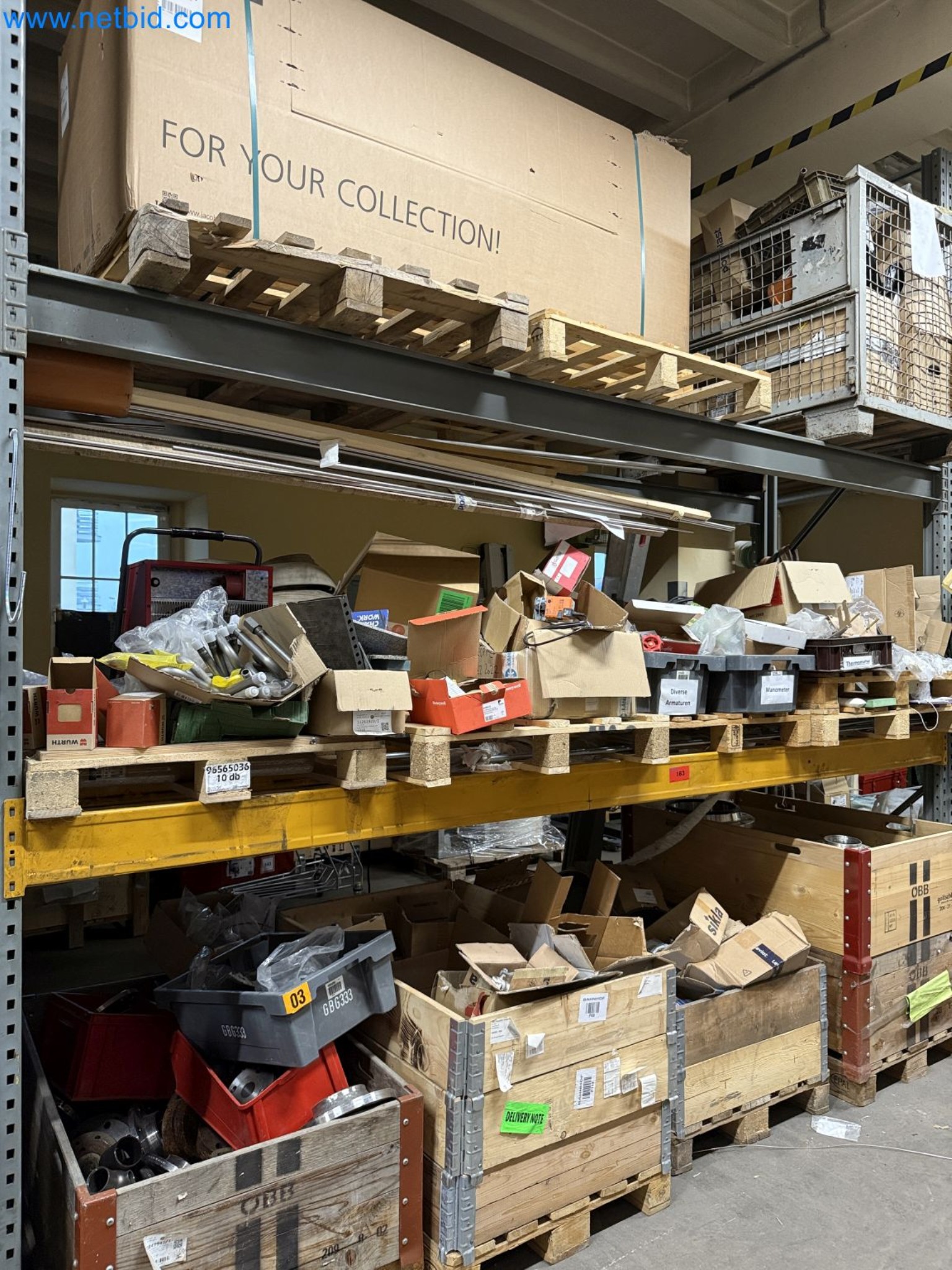 Equipment, material stocks and operating equipment of a plant construction company-1